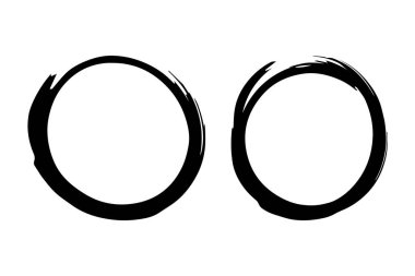 Siyah çerçeve boyalı. Soyut vektör tasarım ögesi.