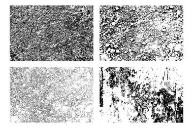 Arkaplan grunge dokusu ayarlandı. vektör illüstrasyonu.