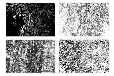 Arkaplan grunge dokusu ayarlandı. vektör illüstrasyonu.