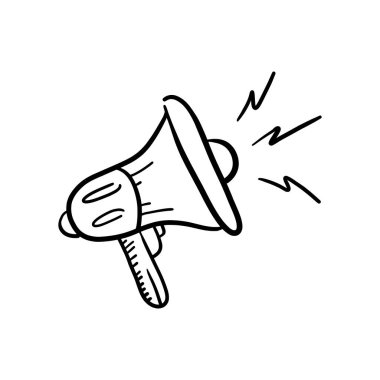 megafon illüstrasyon simgesi vektör sembolü
