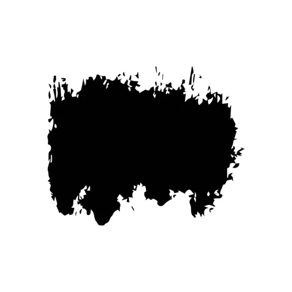 Black Distress Brushes Grunge Texture Percikan Banner Ilustrasi Vektor - Stok Vektor