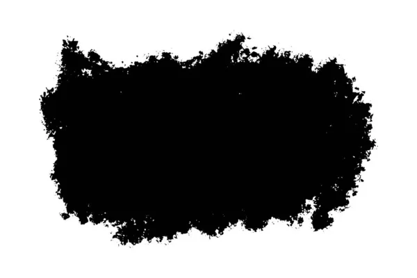 Schwarze Bürsten Grunge Textur Splash Banner Vektorillustration — Stockvektor