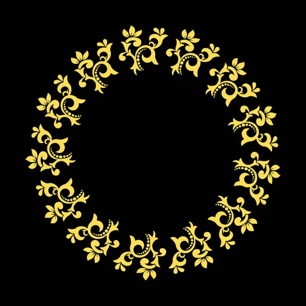 Кругла Рамка Квітів Векторні Ілюстрації — стоковий вектор