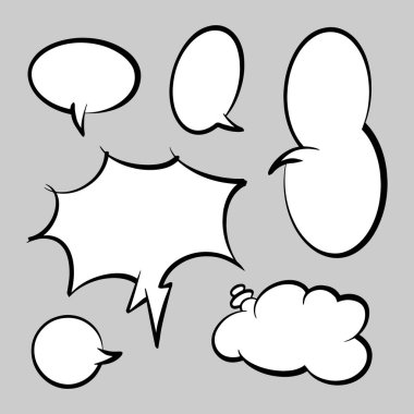 Tasarım amaçları için komik baloncuklar