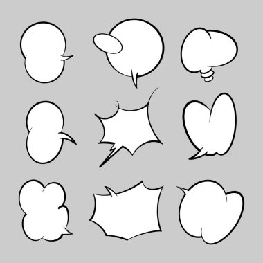 Tasarım amaçları için komik baloncuklar