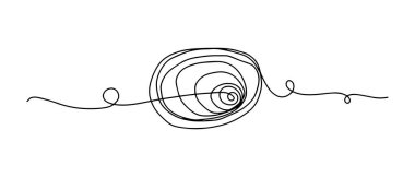 Karmaşık karalama eskizini elle çizdim. Soyut karalama, Vektör illüstrasyonu.