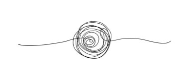 Karmaşık karalama eskizini elle çizdim. Soyut karalama, Vektör illüstrasyonu.