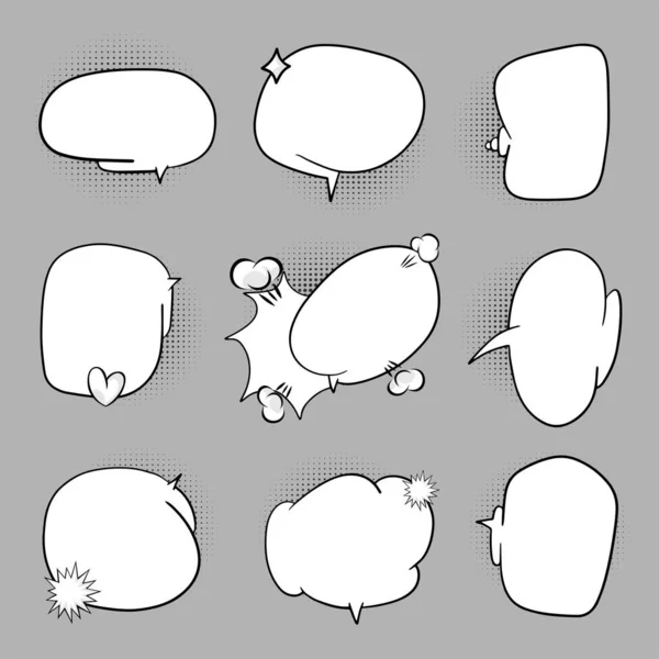 Комические Пузыри Дизайна — стоковый вектор