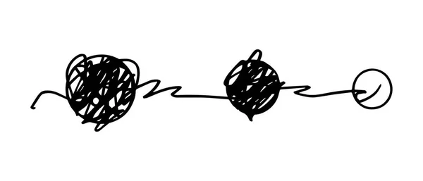 Рука Намальована Ескізі Фланцевої Локшини Писарський Писар Хаос Каракулі Візерунок — стоковий вектор