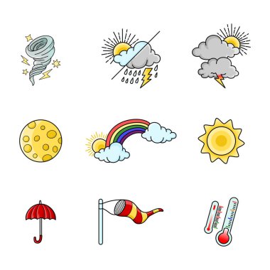 Hava karalama vektörü çizim çizgisi çizim çizgisi çizimi ile çizim yap sanat vektörü, yıldız, güneş