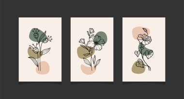 Modern boho soyut moda arka plan tasarımı.