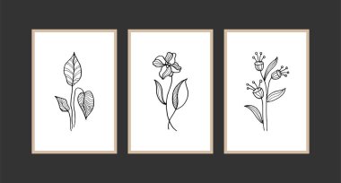 Modern Boho soyut moda arka plan tasarımı. bitki boyası