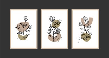 Modern boho soyut moda arka plan tasarımı.