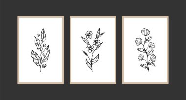 Modern Boho soyut moda arka plan tasarımı. bitki boyası