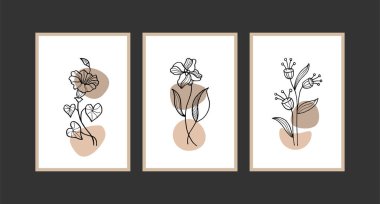 Modern boho soyut moda arka plan tasarımı.