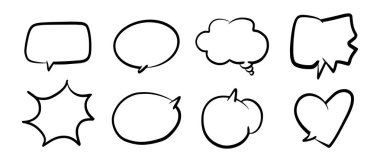 Tasarım amaçları için komik baloncuklar