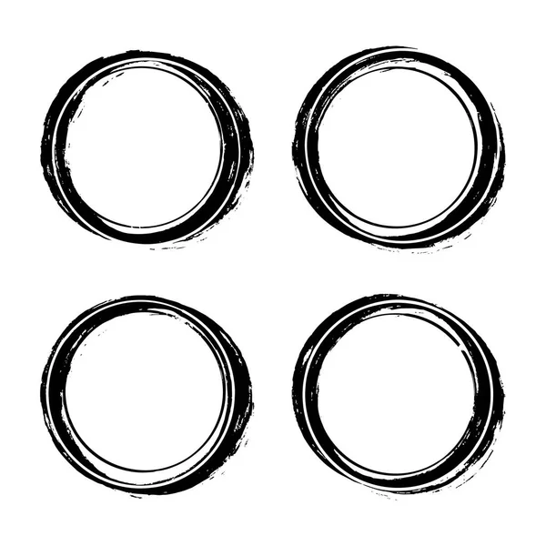 Super Sada Kruhů Čáry Kreslit Ručně Kreslené Kruhy Čmáranice Pro — Stockový vektor
