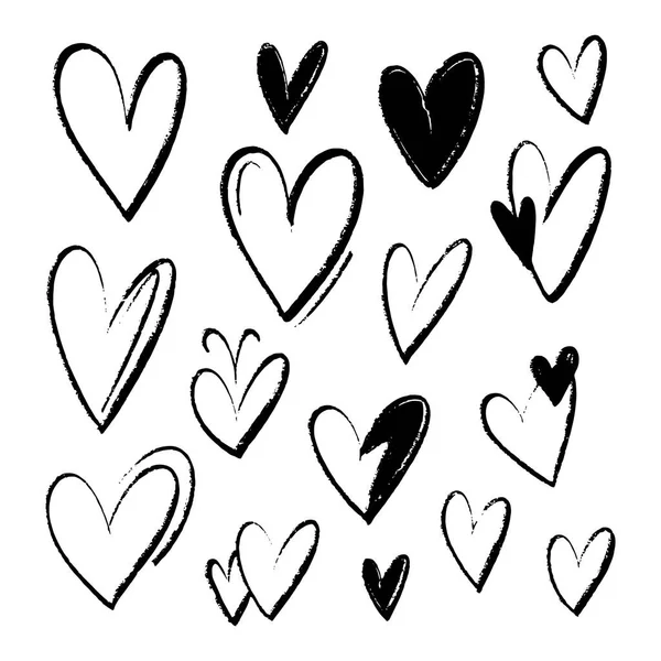 Heart Doodle Love Vector Illustration — Stock Vector