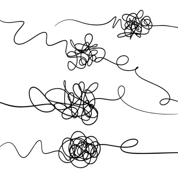 Dessin Main Croquis Gribouillage Scribble Abstrait Illustration Vectorielle — Image vectorielle