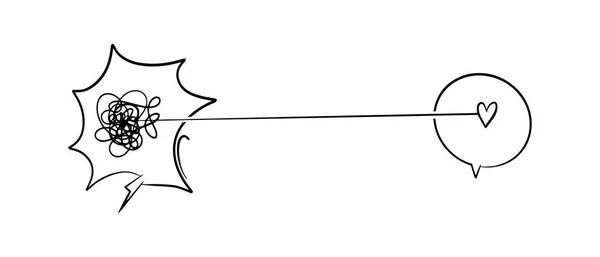 長方形のスクロールスケッチの手描き アブストラクトスクリブル ベクトルイラスト — ストックベクタ