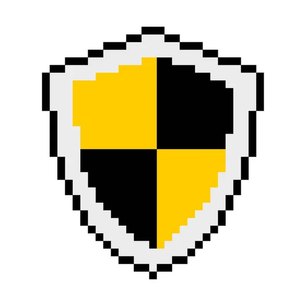 Pixel Bouclier Vectoriel Pour Les Jeux Autres — Image vectorielle