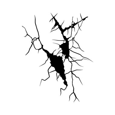 Çatlak duvar, çatlak illüstrasyon