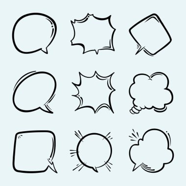 Tasarım amaçları için komik baloncuklar