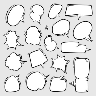 Tasarım amaçları için komik baloncuklar