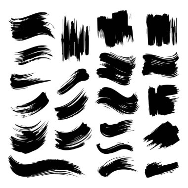 Siyah Tehlike Fırçaları. Grunge Doku. Flama SancağıName.