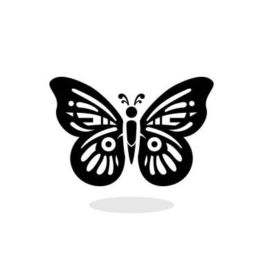 Siluet sanatıyla muhteşem kelebek çizimi