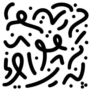 Basit siyah beyaz desenler koleksiyonu. Gerekli tasarım bileşimi için uygun