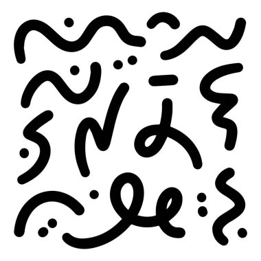 Basit siyah beyaz desenler koleksiyonu. Gerekli tasarım bileşimi için uygun