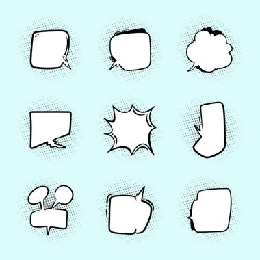 Tasarım amaçları için komik baloncuklar