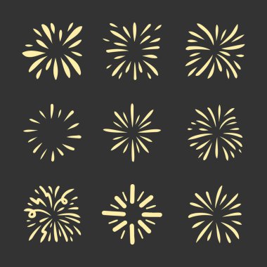 Havai fişek çizimi, yıldız patlaması çizimi