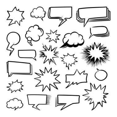 Tasarım amaçları için komik baloncuklar