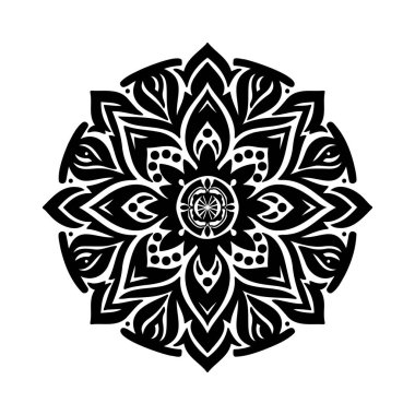 Dekorasyon ve süs için dairesel mandala tasarımı