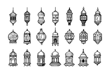 Ramazan Kareem için fener koleksiyonu, Kurban Bayramı ve Kurban Bayramı tasarımları