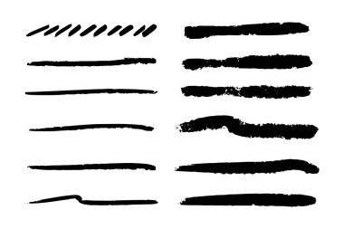 El çizilmiş altı çizili set.