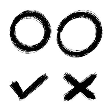 Resim işaretle, evet ve hayır simgesi