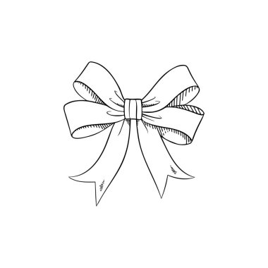 Zarif el çizimi kurdele tasarımı