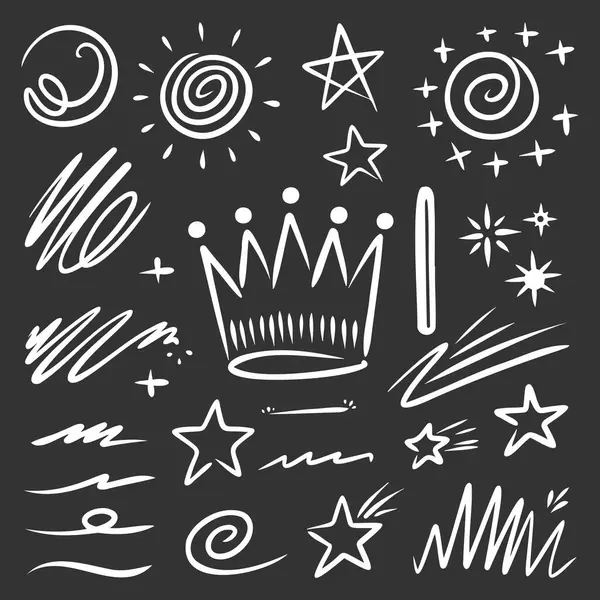 Tasarım ihtiyaçlarınız için uygun bir karalama vurgusu koleksiyonu.