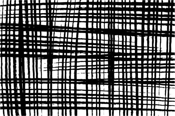 Hand-drawn crosshatch grid with black lines