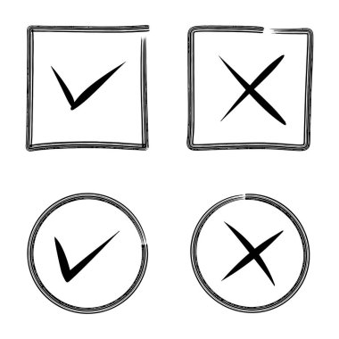 Kare ve Çember Çerçevelerinde İşaretleme ve Çapraz Semboller