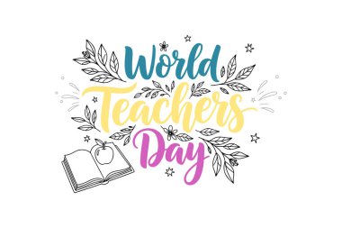 Dünya öğretmenleri günü çiçek ve kitaptan alıntılar yapıyor..