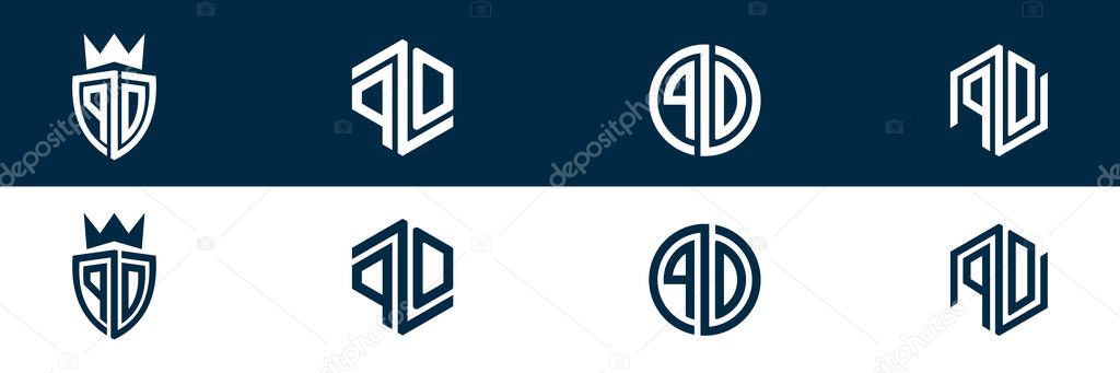 PO OP Trendy letter logo design
