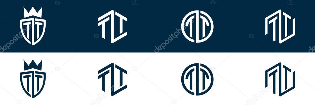TT letter modern logo design