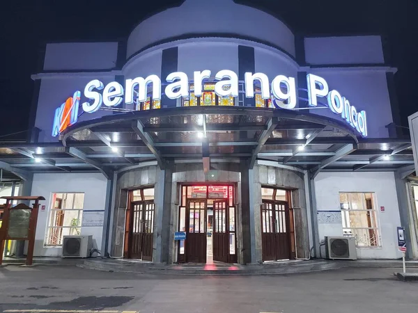 Semarang Indonesië Nov 2022 Semarang Poncolgebouw Het Een Station Van — Stockfoto