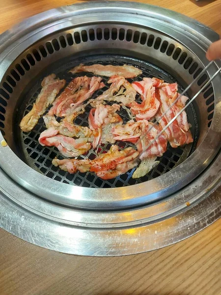 Japanse Barbecue Yakiniku Letterlijk Vlees Grill — Stockfoto