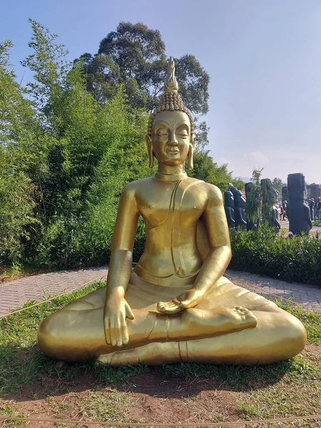 Μπαντούνγκ Ινδονησία Ιούνιος 2023 Μινιατούρα Της Thebig Buddha Της Ταϊλάνδης — Φωτογραφία Αρχείου