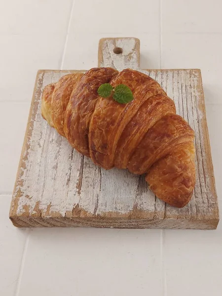 Croissant Handelt Sich Ein Buttriges Flockiges Wienerisches Gebäck Das Von — Stockfoto